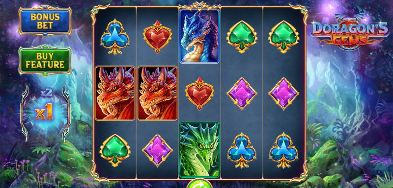Dragon's Gems main screen
