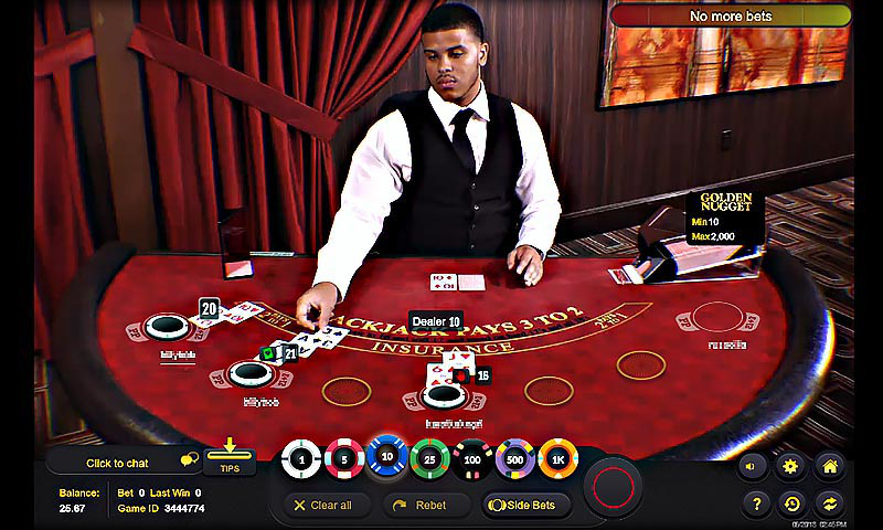 Various examples of live dealer games